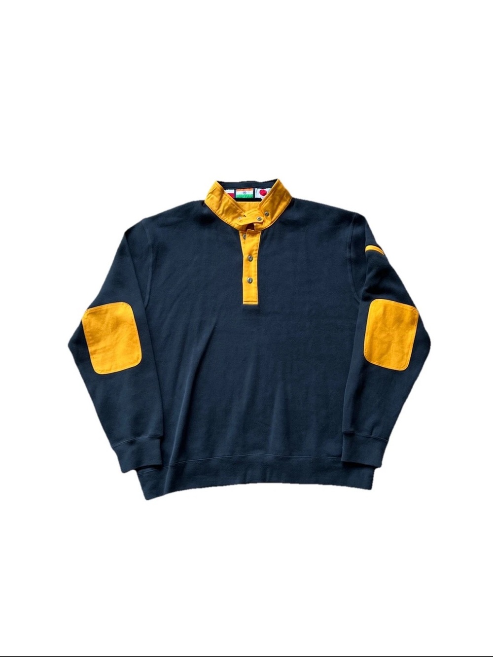 Orvis Men's Blue Sailing Pullover Rugby Sweater Size XL